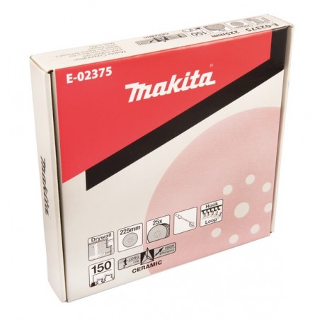 E-02375 Makita 25 buc Disc abraziv granulatie 150 diametru 225 mm