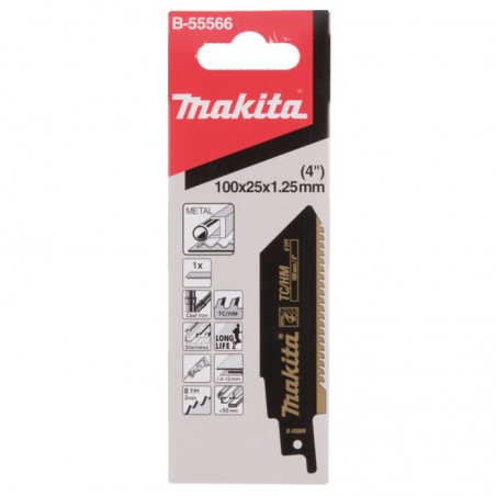 B-55566 Makita Panza fierastrau alternativ HM/TC 100 mm 8 Tpi