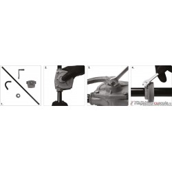 78001 VOREL Pompa manuala de transfer ulei, capacitate 20 l/min