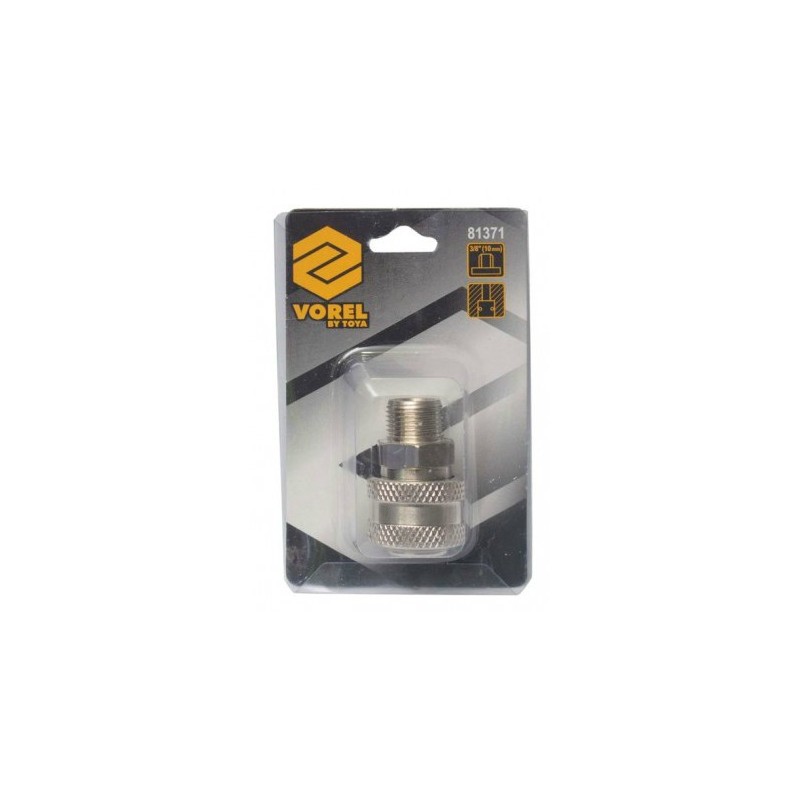 81371 VOREL Mufa rapida cu filet exterior 3/8" pentru aer comprimat