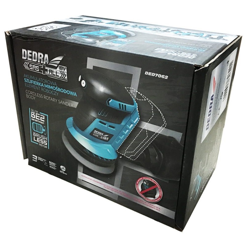DED7062 Dedra Masina orbitala de slefuit gama SAS+ALL fara acumulator