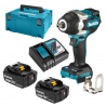 DTW701RTJ Makita Masina de insurubat cu impact 700 Nm cu 2 acumulatori