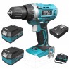Dedra Masina de gaurit 2 acumulatori 18V 4.0Ah incarcator 125W geanta