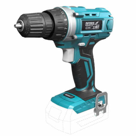 Dedra Masina de gaurit 2 acumulatori 18V 4.0Ah incarcator 125W geanta