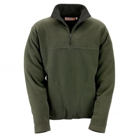 KAP-31905 Kapriol Jacheta Leopard micro fleece,verde inchis, marimea L