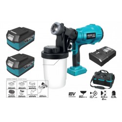 Dedra Pistol de vopsit 2 acumulatori 18V 4.0Ah incarcator 125W geanta