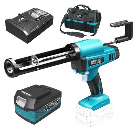 Dedra Pistol silicon cu acumulator 18V 4.0Ah incarcator 125W geanta