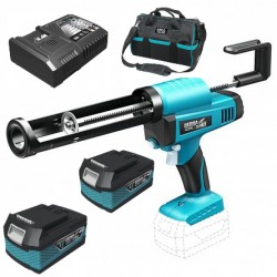 Dedra Pistol silicon cu 2 acumulatori 18V 5.0Ah incarcator 125W geanta