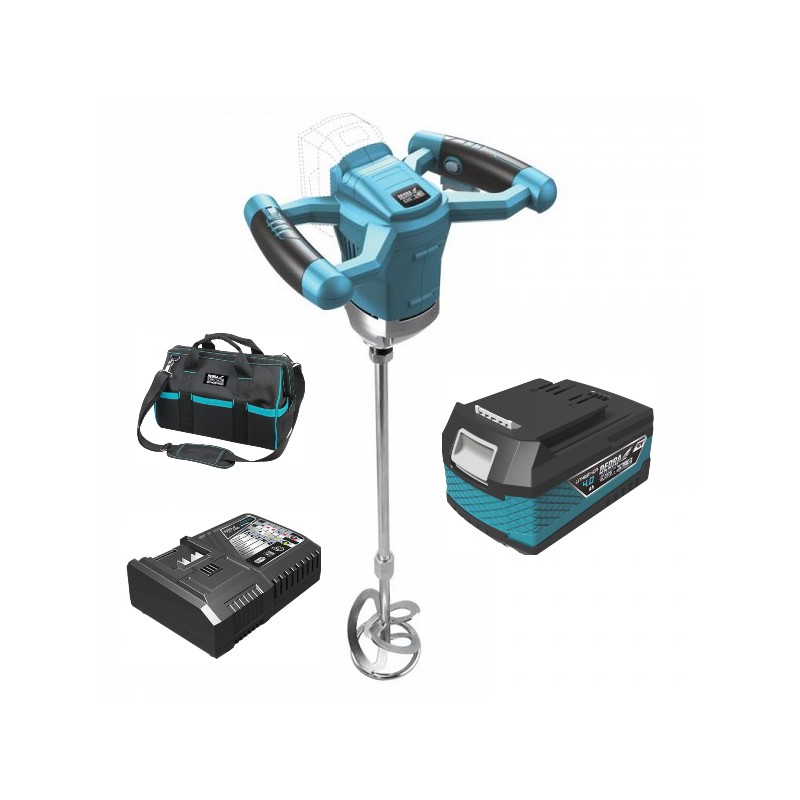 Dedra Set Amestecator materiale acumulator 18V 4.0Ah incarcator 125W