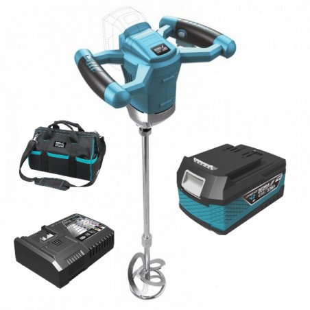 Dedra Set Amestecator materiale acumulator 18V 4.0Ah incarcator 125W