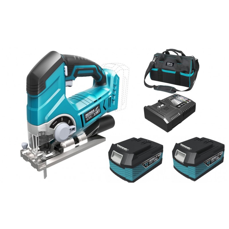Dedra Fierastrau pendular 2 acumulatori 18V 5.0Ah incarcator 125W geanta