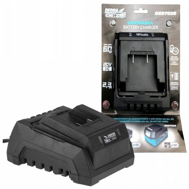 Dedra Polizor unghiular 125mm cu acumulator 18V 2.0Ah incarcator 60W