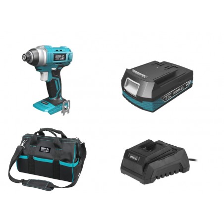 Masina de insurubat cu impact 110Nm acumulator 18V2.0Ah incarcator 60W