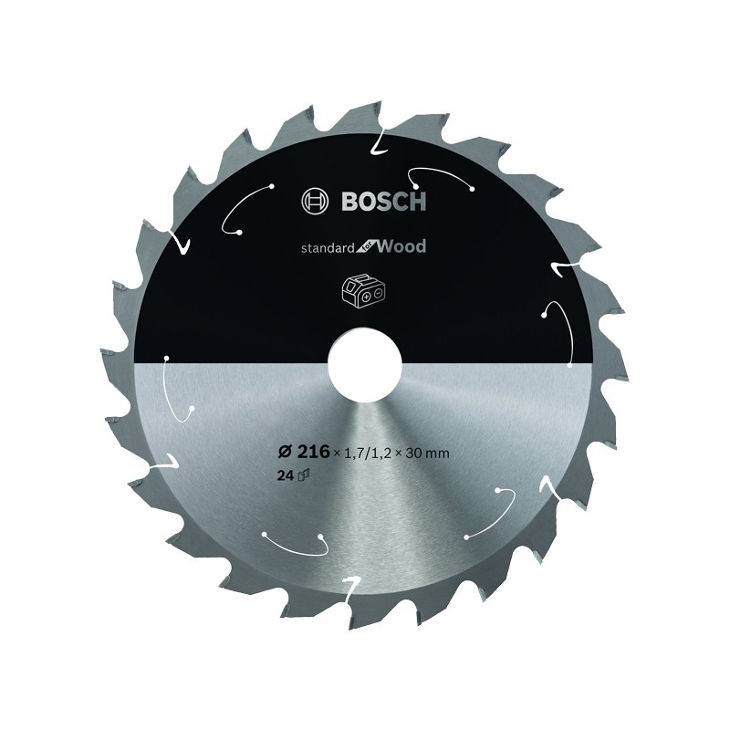 2608837721 Panza fierastrau circular standard lemn 216x30 mm 24 dinti