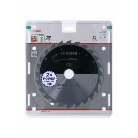 2608837721 Panza fierastrau circular standard lemn 216x30 mm 24 dinti