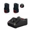 1600A019RD Bosch Kit 2 acumulatori GBA 12V 3.0Ah incarcator GAL 12V-40