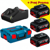 0615990L3T Bosch Set 3 acumulatori GBA 18V 5.0Ah incarcator GAL 18V-40