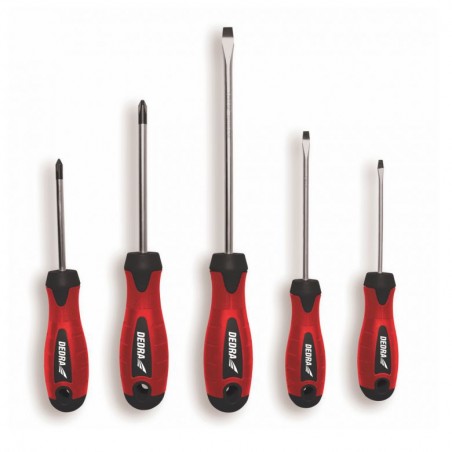 06A091 Dedra Set 5 surubelnite SL 3,4,6 PH 1,2 din otel CrV