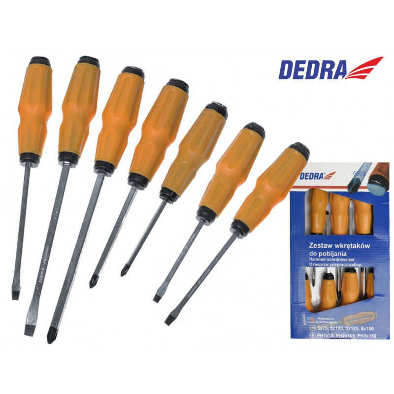 DEDRA 0603 Set sapte surubelnite de impact