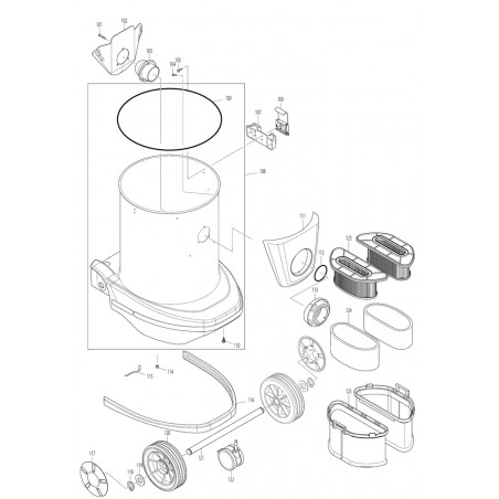 Makita 196253-8 Pre-filtru pentru aspirator VC3211M