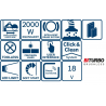 0601B43001 Bosch Fierastrau circular stationar biturbo GCM18V-305 GDC