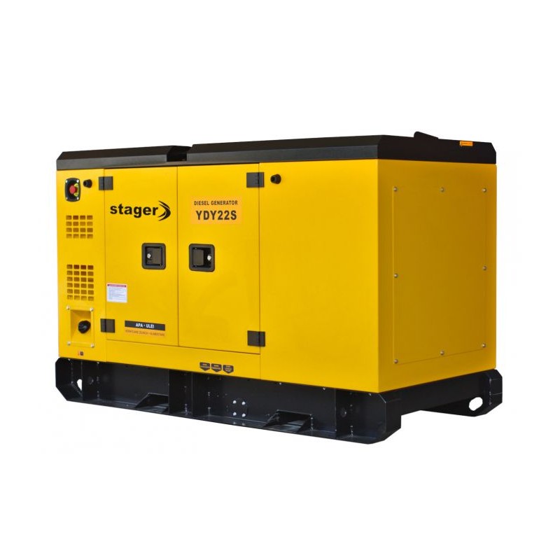 Stager YDY22S Generator insonorizat diesel monofazat 20kVA 87A 1500rpm