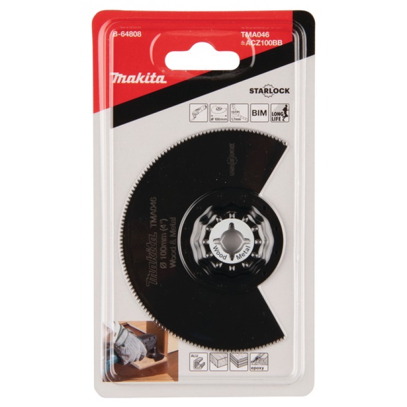 Panza TM lemn, metal 100 mm pentru multi-unealta prindere starlock
