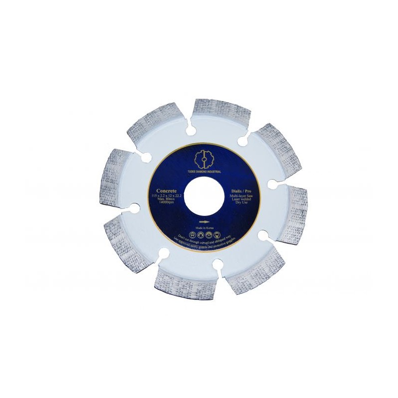 1170116115 Tudee Disc diamantat debitare beton dur 115x22.2 mm