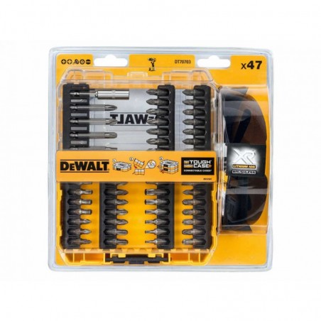 DT70703 DeWalt Set insurubare 47 accesorii si ochelari protectie