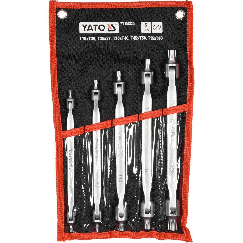YT-05320 YATO Set 5 chei Torx cu articulatie T15 - T60