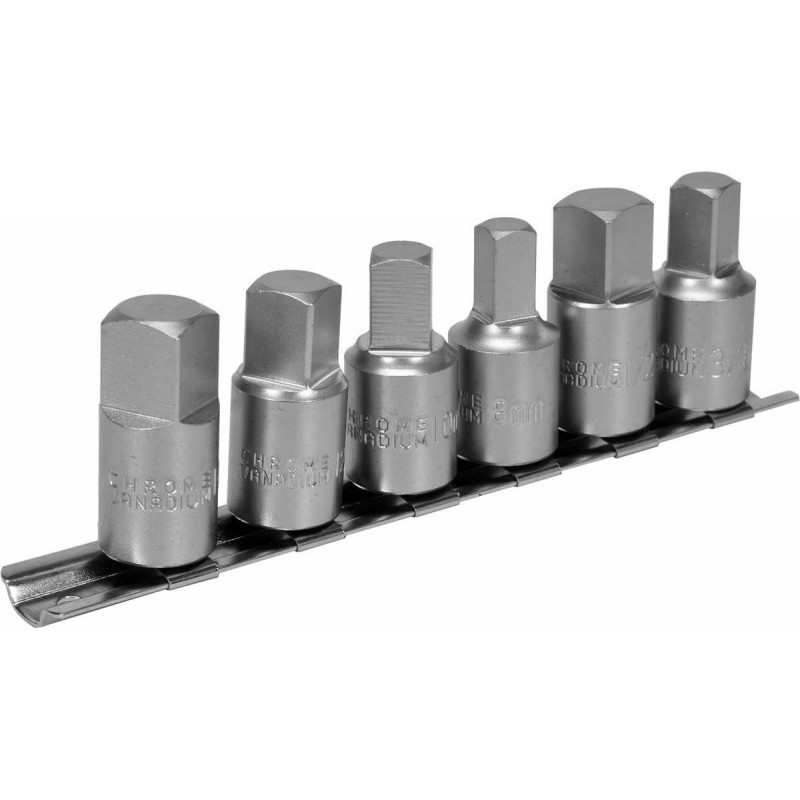 YT-05997 YATO Set 6 biti pentru bujon ulei 8-14mm, patrat 3/8 "si 1/2"