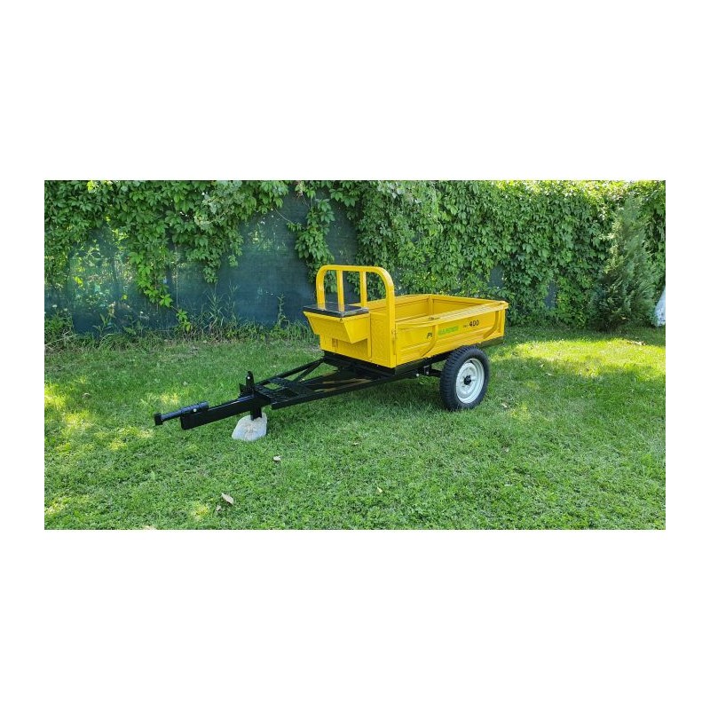 ProGARDEN PRO-R400 remorca 400kg pentru motocultor, 1 osie, prindere bolt