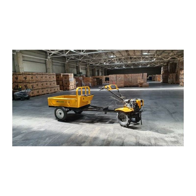 ProGARDEN PRO-R400 remorca 400kg pentru motocultor, 1 osie, prindere bolt
