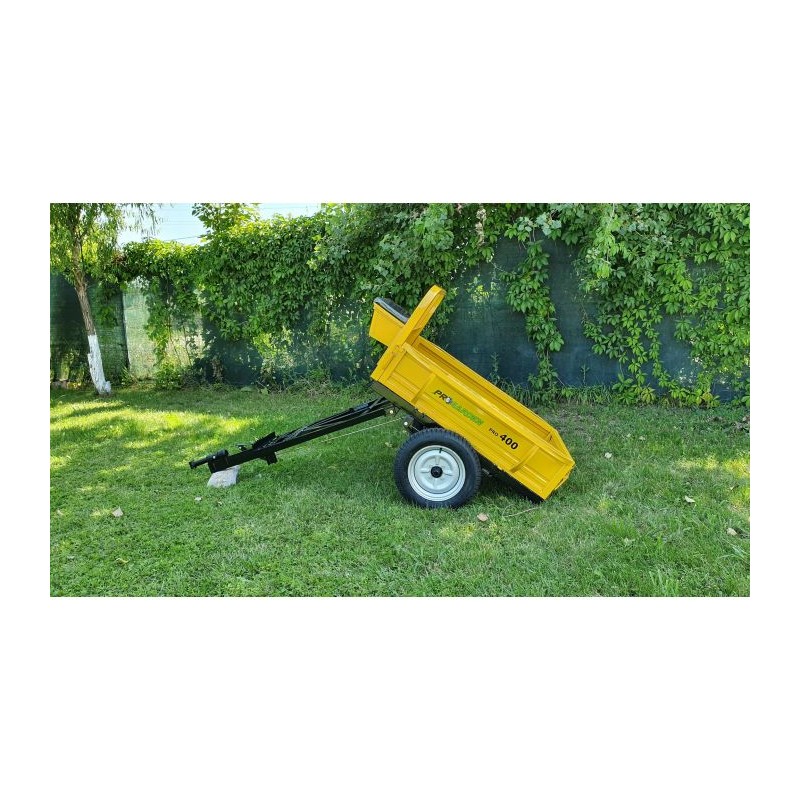ProGARDEN PRO-R400 remorca 400kg pentru motocultor, 1 osie, prindere bolt