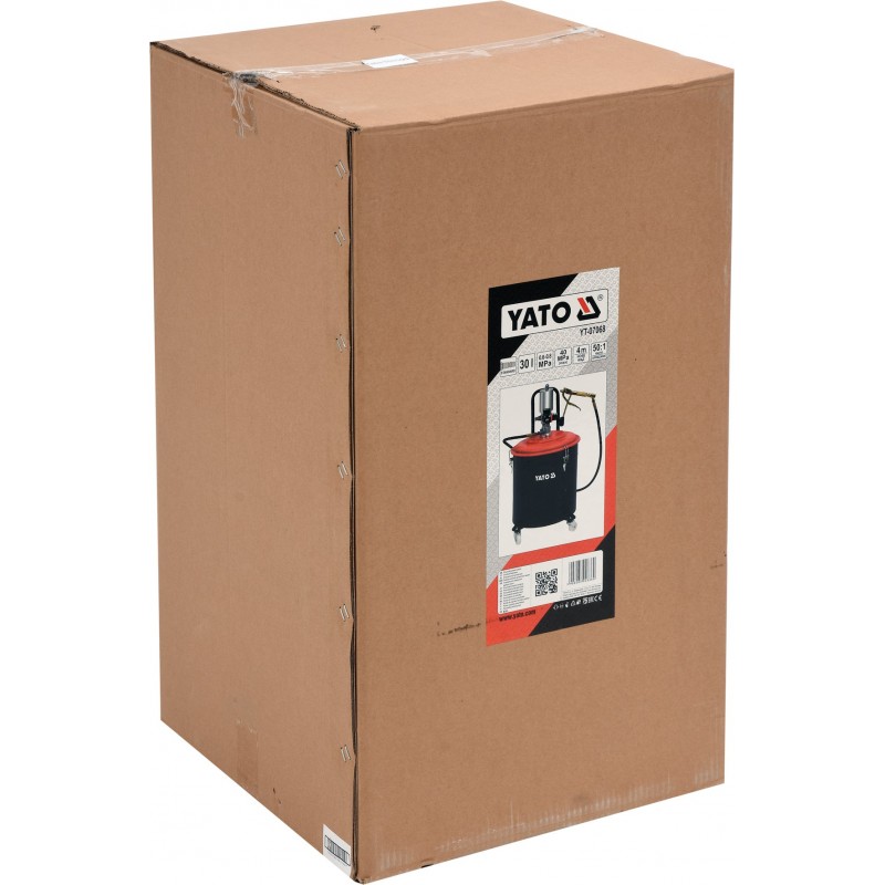 YT-07068 YATO Pompa pneumatica pentru gresat 30 l furtun 4 m