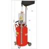 YT-07190 YATO Recuperator pneumatic ulei, 90 l