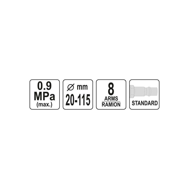YT-06063 YATO Dispozitiv pneumatic pentru burduf planetare
