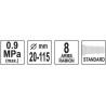 YT-06063 YATO Dispozitiv pneumatic pentru burduf planetare