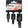 YT-10643 YATO Set adaptoare de impact cu bila 1/4, 3/8, 1/2