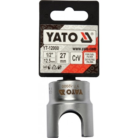 YT-12000 YATO Cheie pentru filtru combustibil 27 mm, 1/2 inch