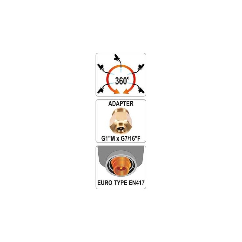 YT-36715 YATO Arzator gaz piezo 2kW