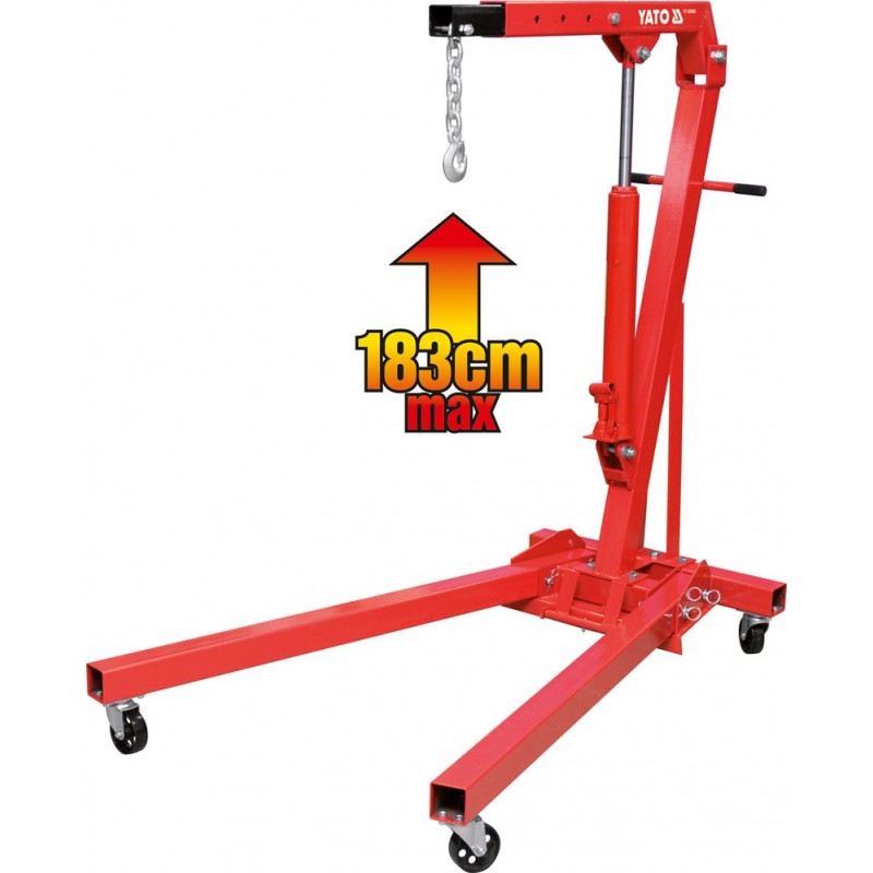 YT-55560 YATO Macara hidraulica tip girafa 183 cm, 600 kg