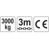 YT-58954 YATO Scripete cu lant 3000 kg, 3 m