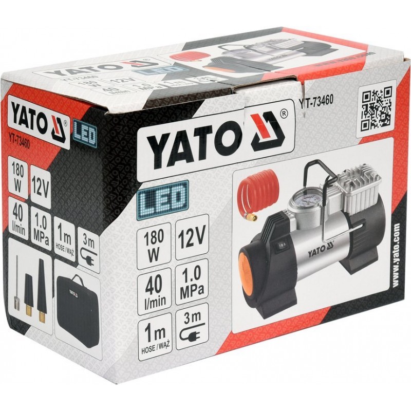 YT-73460 YATO Compresor auto 180W, 10bar, 40l/min