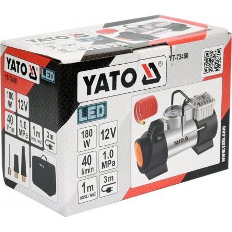 YT-73460 YATO Compresor auto 180W, 10bar, 40l/min