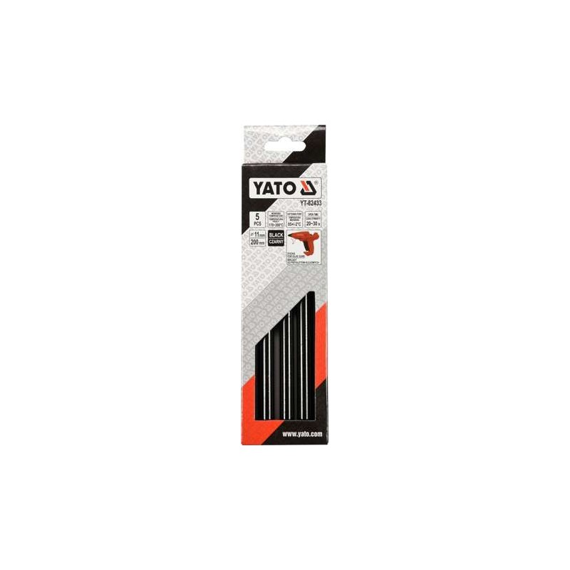 YT-82433 YATO Set 5 batoane lipici negre 11 x 200 mm