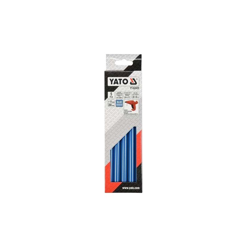 YT-82435 YATO Set 5 batoane lipici albastre 11 x 200 mm
