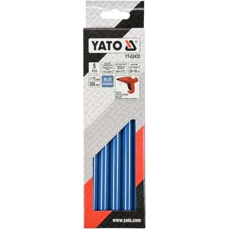 YT-82435 YATO Set 5 batoane lipici albastre 11 x 200 mm