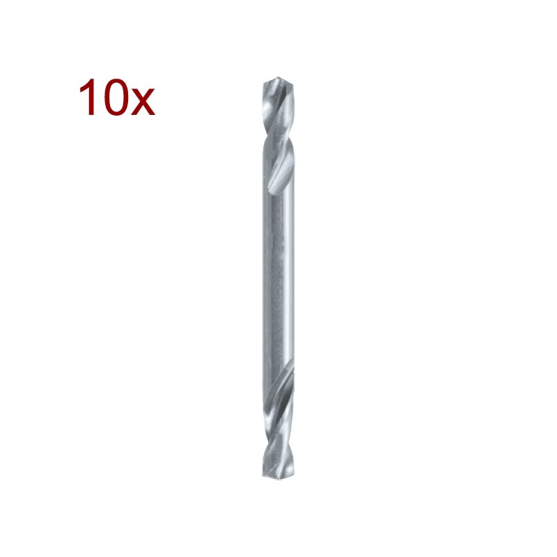 Set 10 burghie HSS-G varf dublu 4 mm Makita