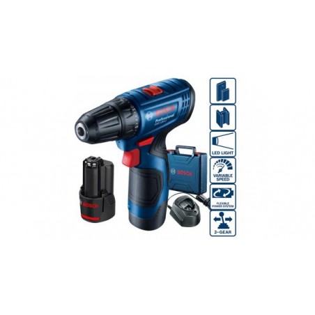 BOSCH 06019G8000 Masina gaurit 2 acumulatori 12V 2.0Ah